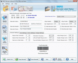 Download Postal and Banking Barcode Software