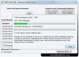 Download Send Bulk SMS for Windows based Mobile