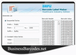 Download Barcodes Generator for Medical Equipment