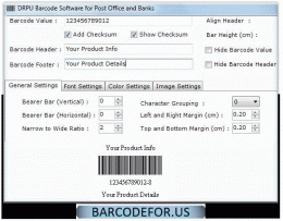 Download Postal Barcode Maker Software