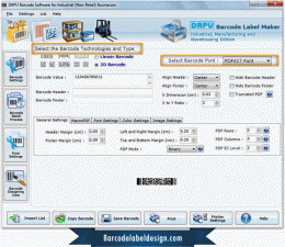 Download Manufacturing Industry Barcode Label