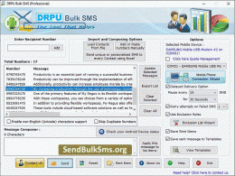 Download GSM Mobiles Bulk SMS Software