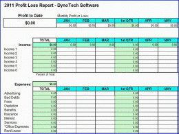 Download Profit Loss Report Spreadsheet 4.2