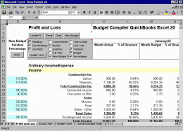 Download Budget Compiler QuickBooks Excel 20