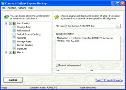 Download Compact Outlook Express Backup 3.0