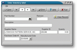 Download Inventory label (TAS PRO)
