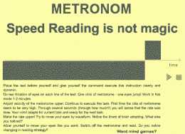 Download Metronome for speed reading