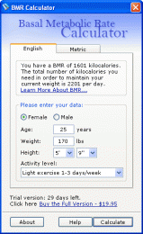 Download BMR (Basal Metabolic Rate) Calculator