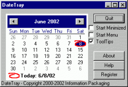 Download DateTray 1.01