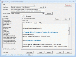 Download LetterMerger for MS Access