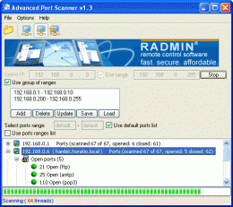 Download Advanced Port Scanner 1.2